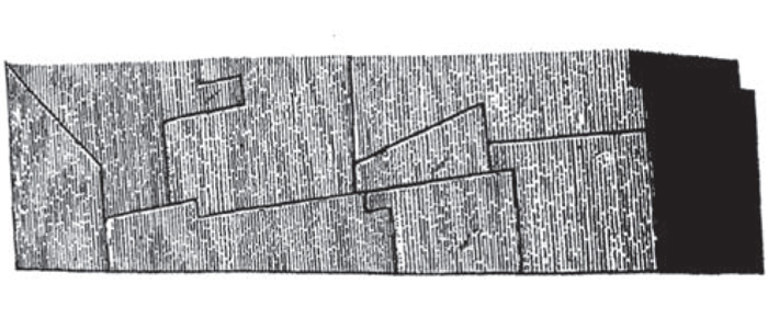 Fig.5 : Un particolare delle mura di Cosa riportato quale esempio dell’opera poligonale negli Eclaircissemens.