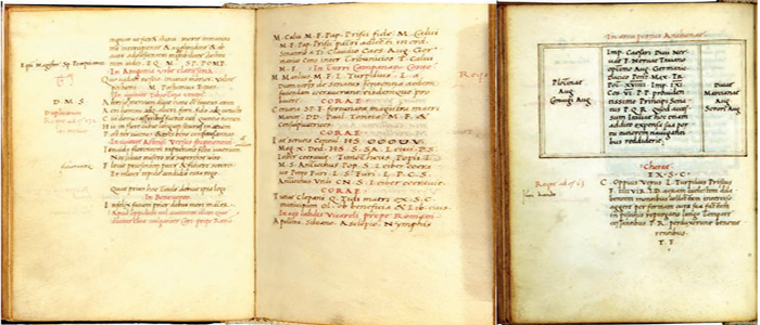 Fig.7 : Fra’ Giovanni Giocondo da Verona, iscrizioni latine di Cori