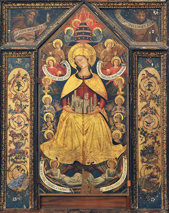 ill. 4 : Collegiata S. Maria Assunta, Benozzo Gozzoli, 1456, Madonna degli Angeli, olio su tavola.
