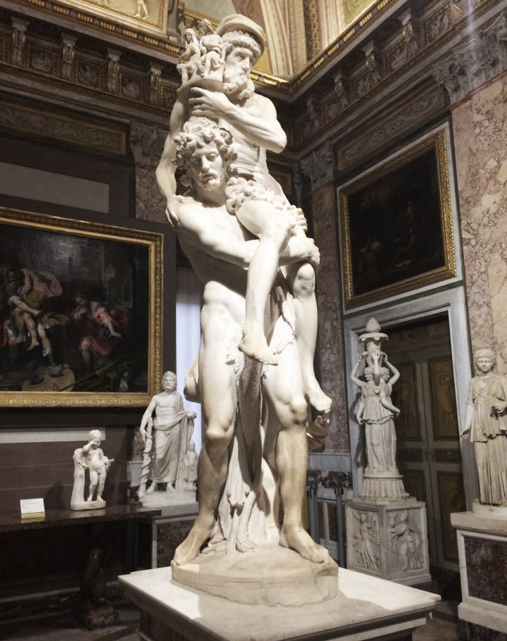 Enea, Anchise e Ascanio. Gian Lorenzo Bernini, Galleria Borghese, Roma.