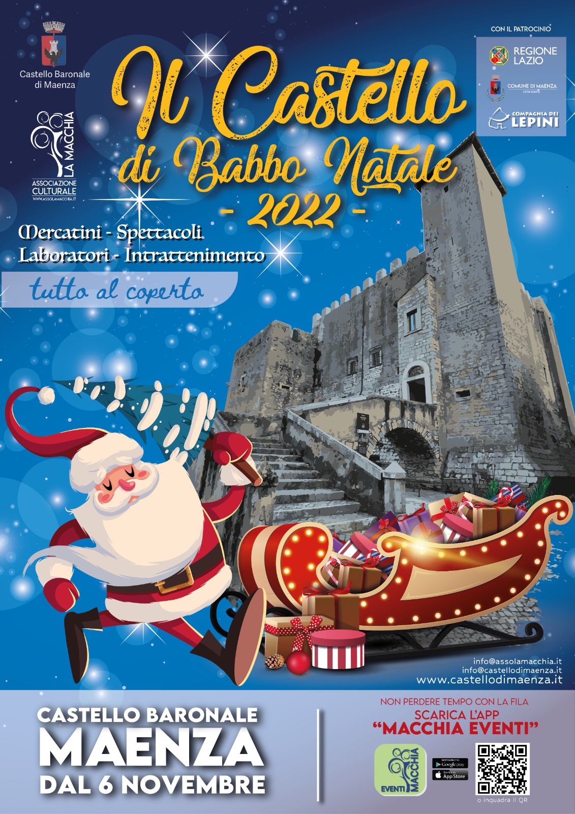 Maenza: Il Castello di Babbo Natale 2022 @ Castello Baronale di Maenza