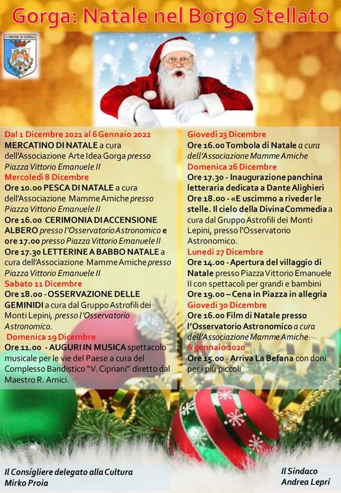 Gorga: Natale nel Borgo Stellato 2021 @ Gorga