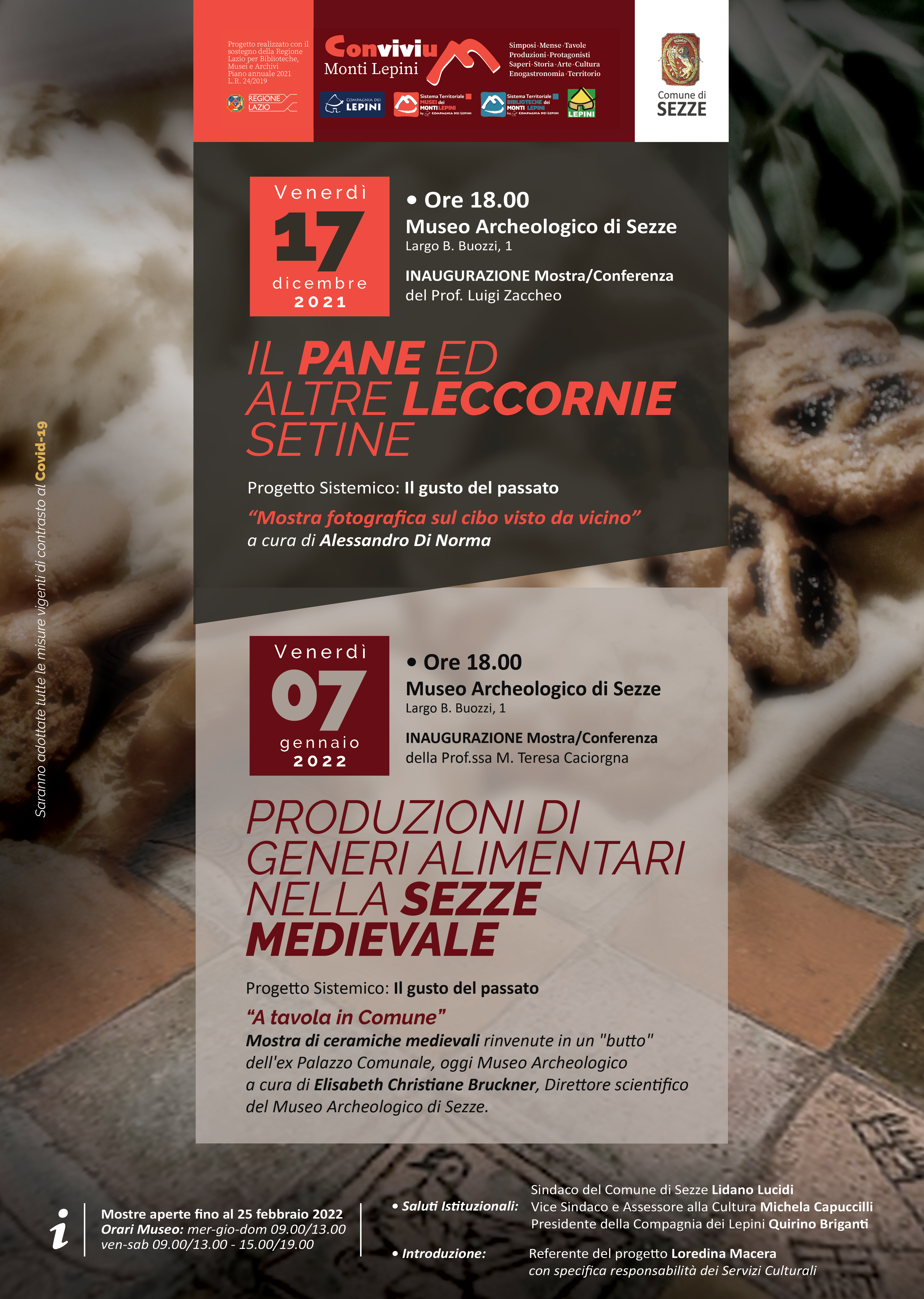 Convivium Sezze: Il Pane ed altre leccornie setine @ Museo Archeologico di Sezze