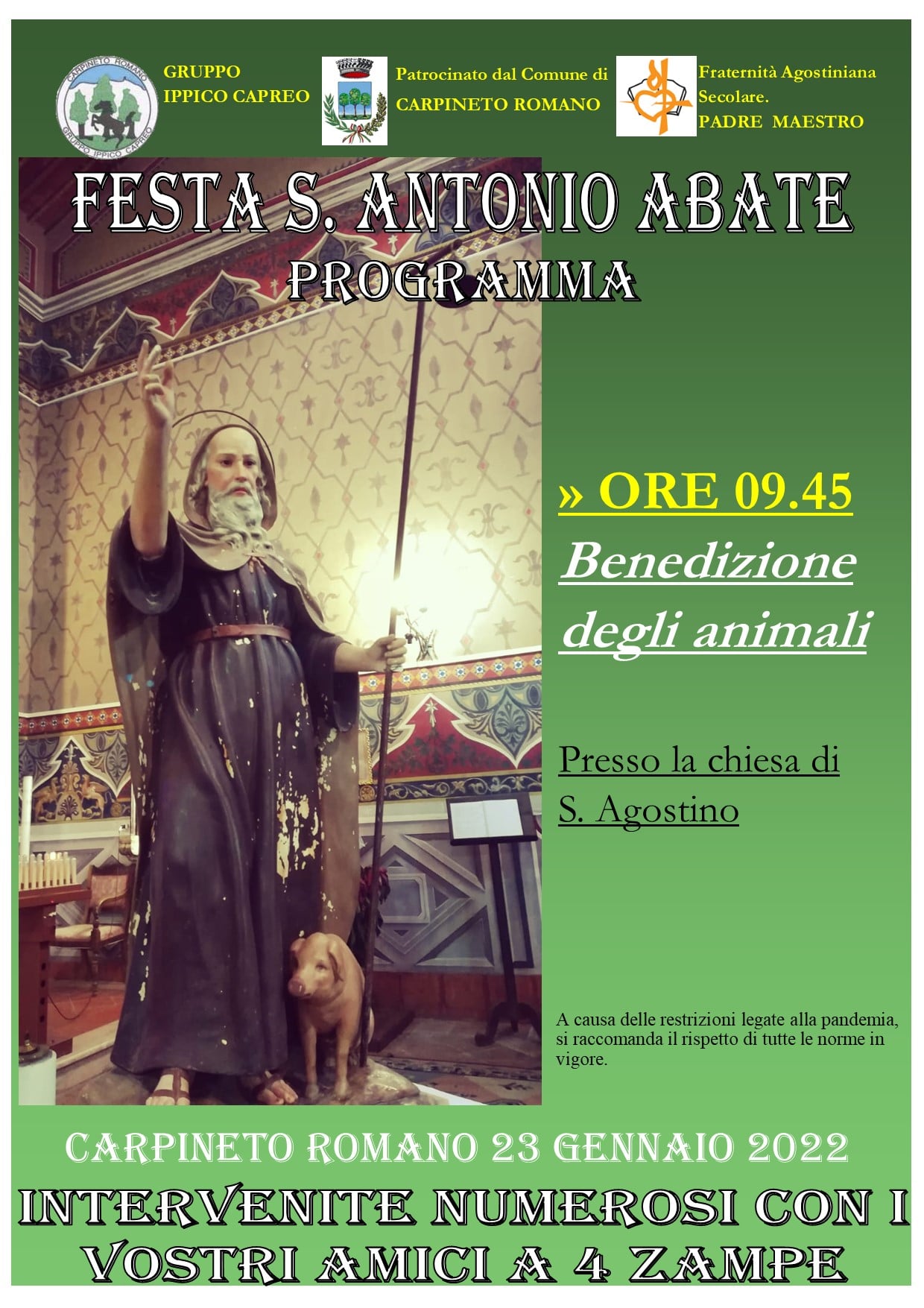 Carpineto Romano: Festa S. Antonio Abate @ Chiesa S. Agostino