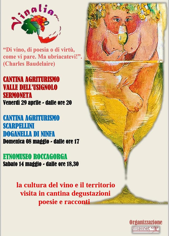 Vinalia: degustazione, poesie e racconti @ Sermoneta - Doganella di Ninfa - Roccagorga