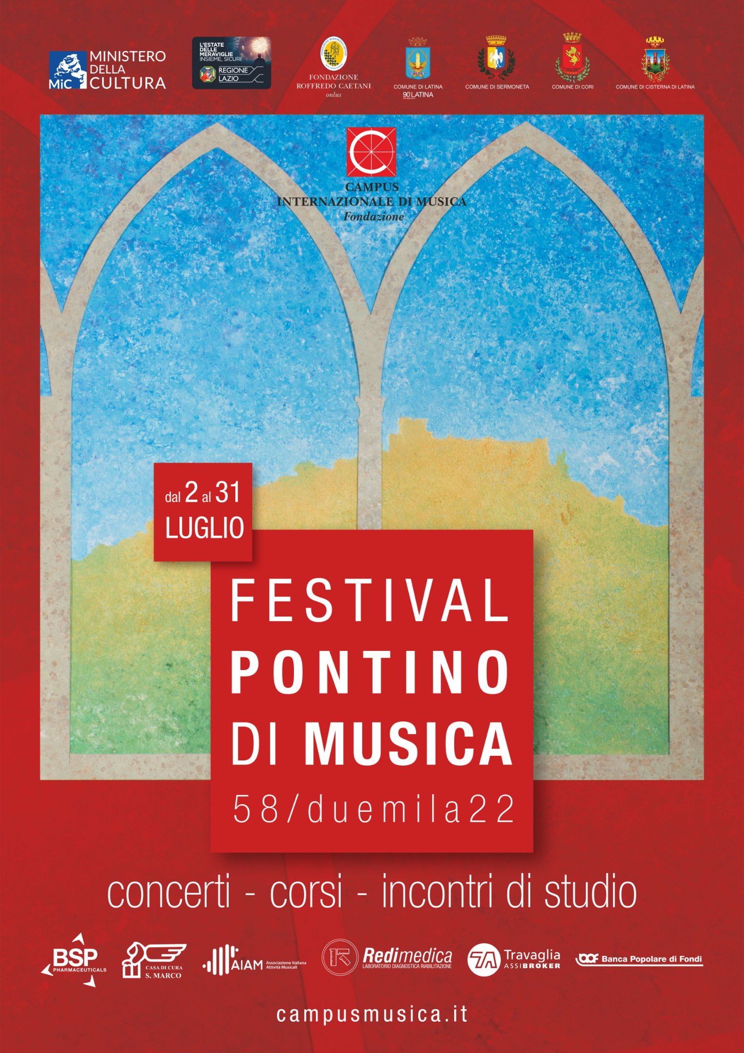 58° Festival Pontino di Musica 2022 @ Sermoneta - Latina