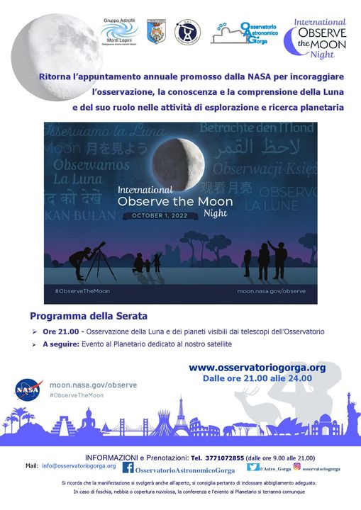 Gorga: International Observe the Moon @ Gorga