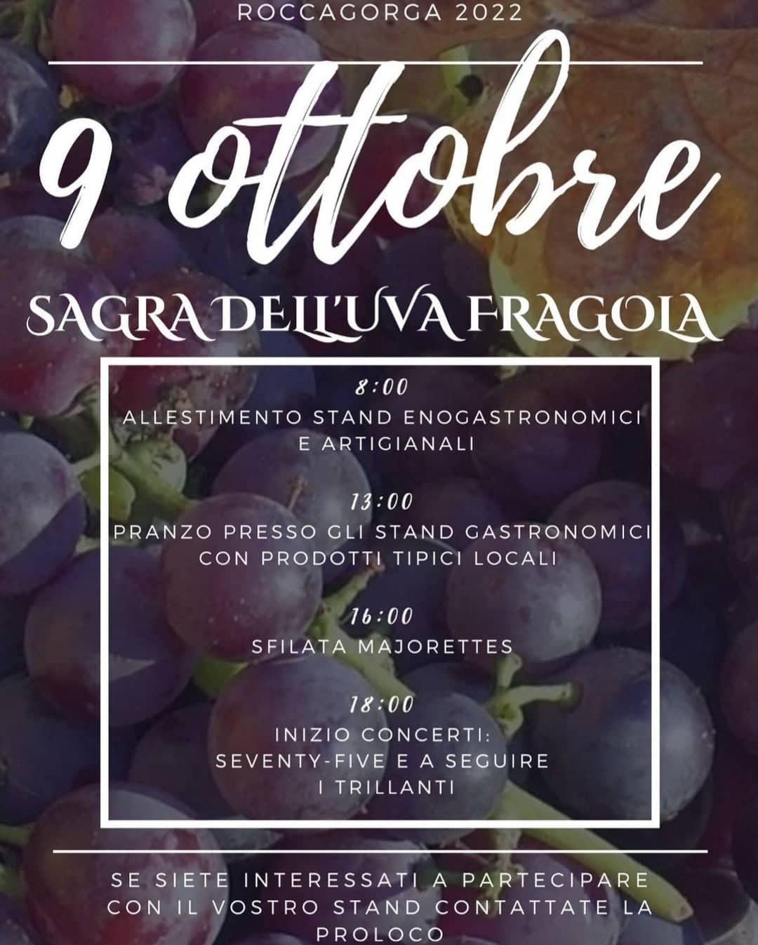 Roccagorga: Sagra dell'uva fragola @ Roccagorga
