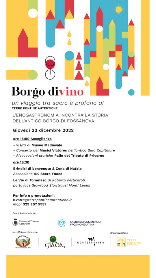 Priverno: Borgo DiVino 2022 @ Borgo di Fossanova
