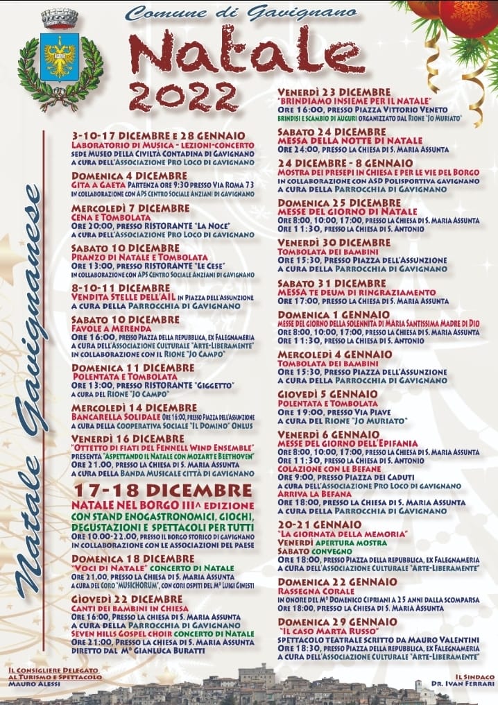 Gavignano: Natale 2022 @ Gavignano