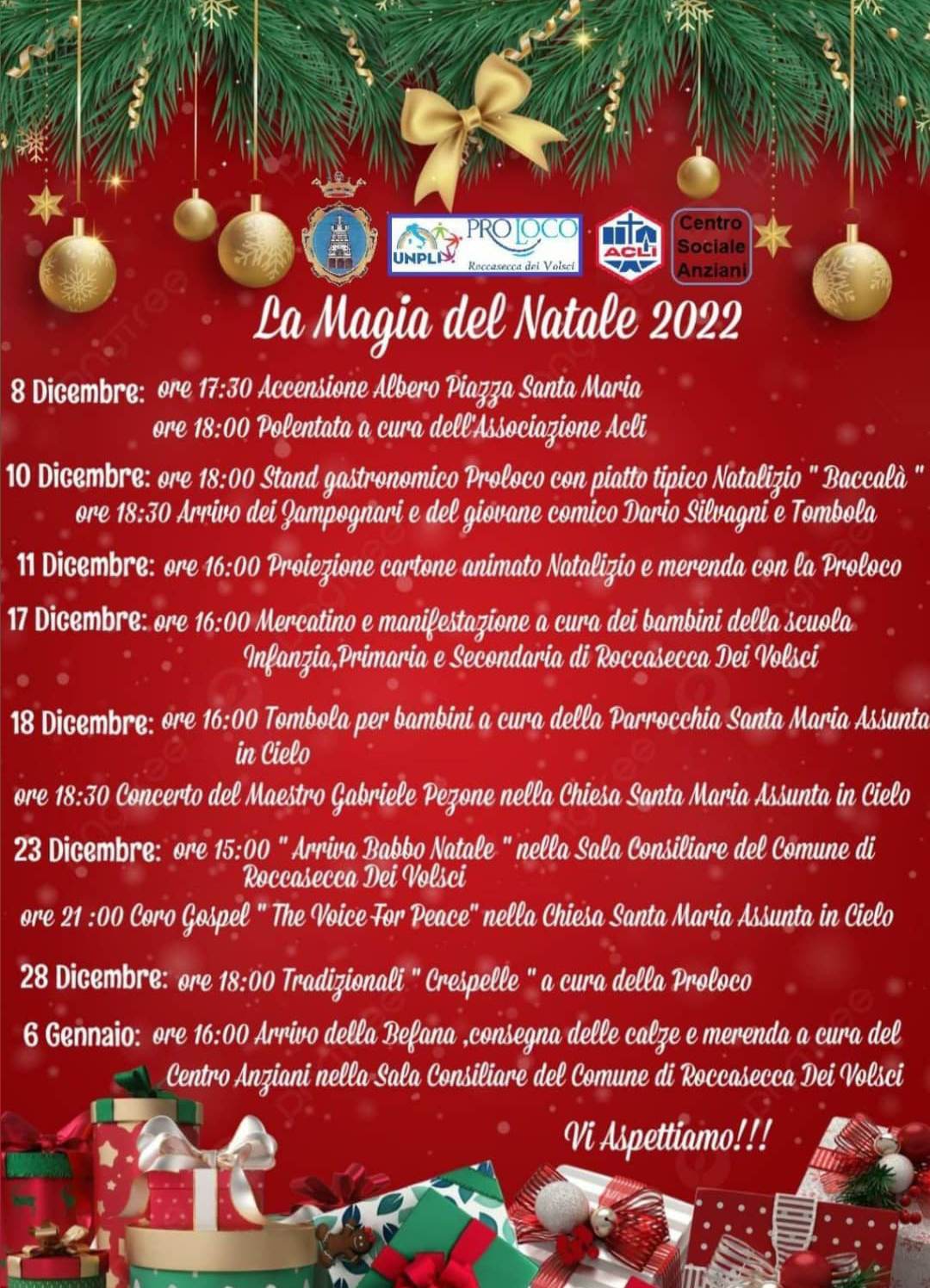 Roccasecca dei Volsci: Natale 2022 @ Roccasecca dei Volsci