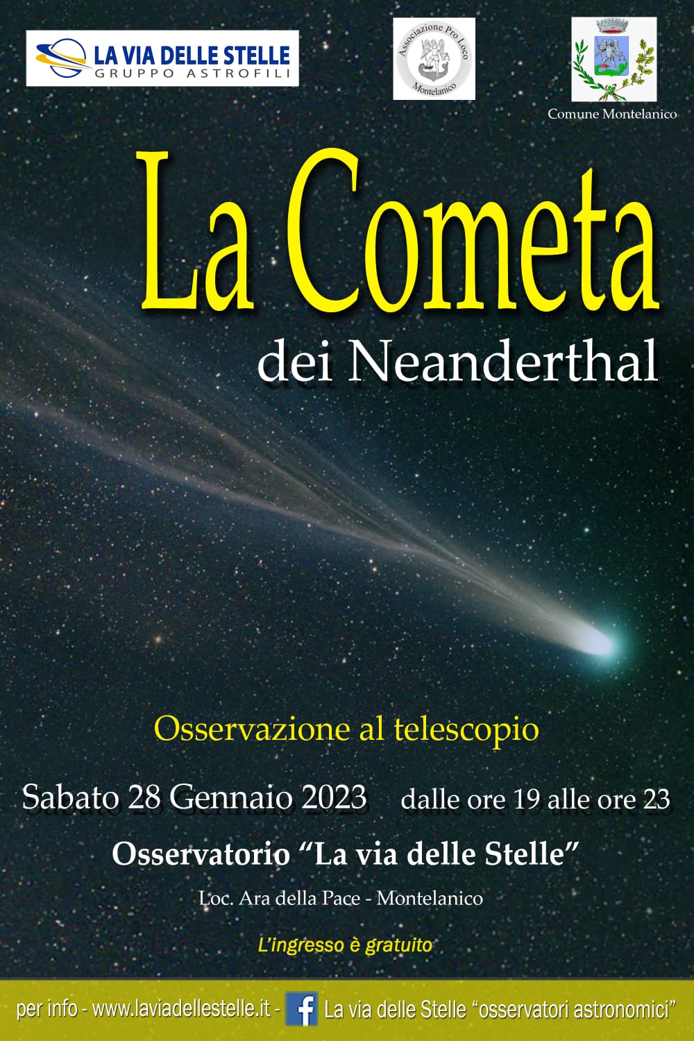 Montelanico: La Cometa dei Neanderthal @ Montelanico