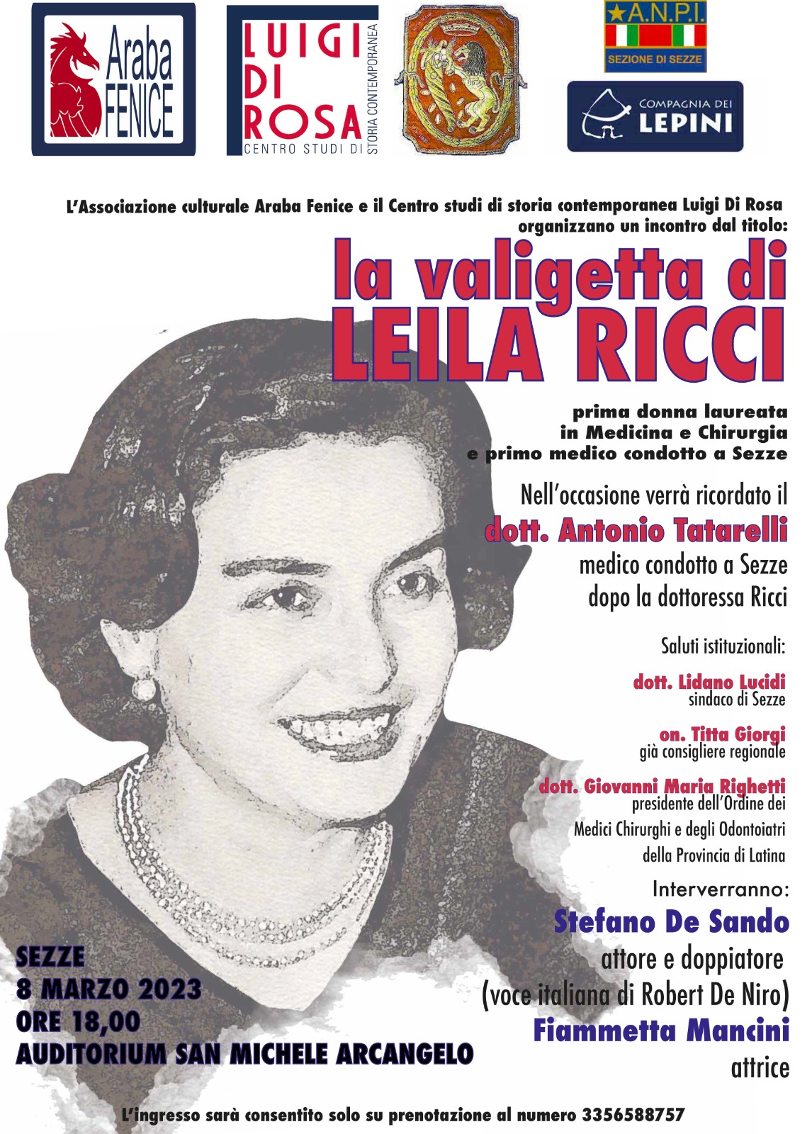 Sezze: La valigetta di Leila Ricci @ Auditorium San MIchele Arcangelo