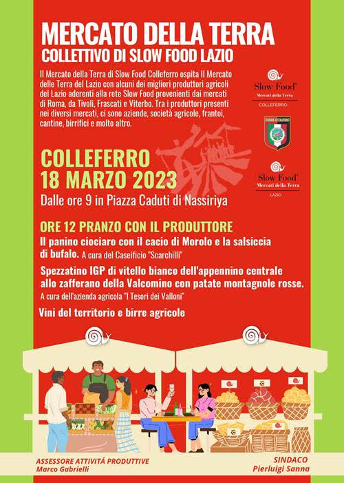 Colleferro: Mercato della Terra Collettivo di Slow Food Lazio @ Colleferro