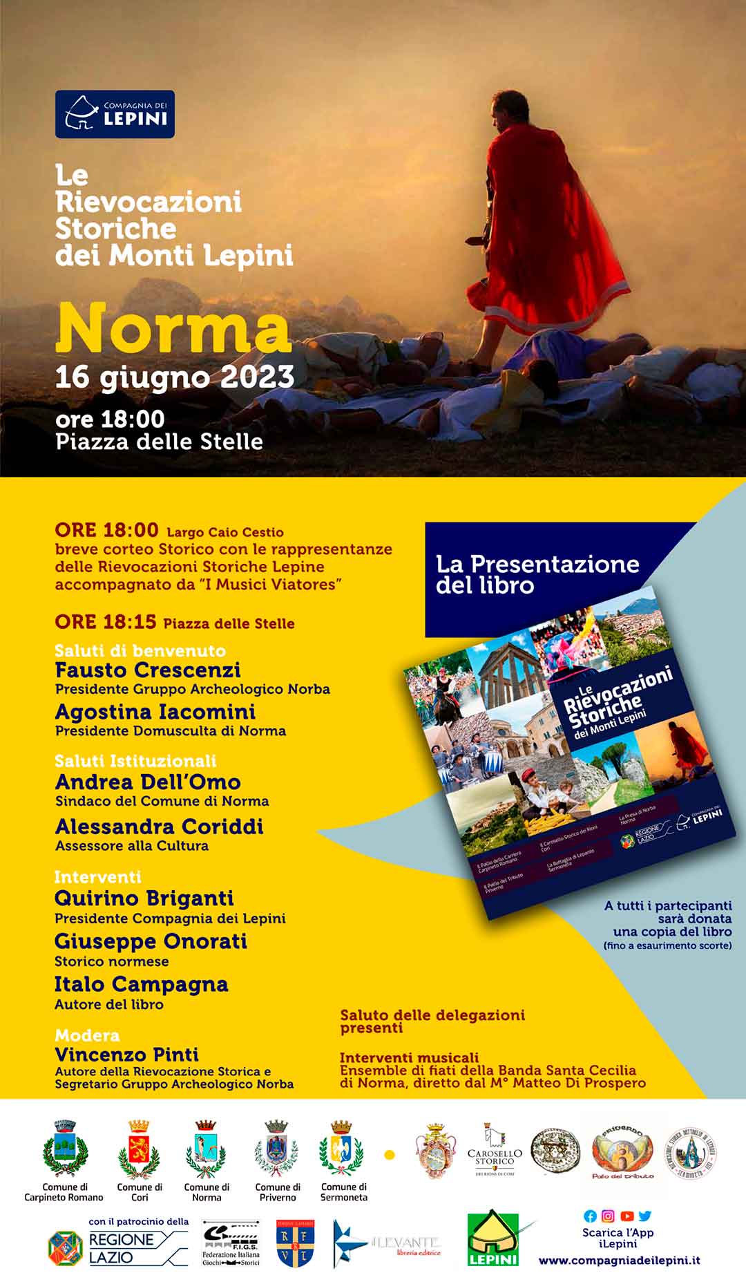 Le Rievocazioni Storiche dei Monti Lepini: Norma - Presentazione del libro @ Norma