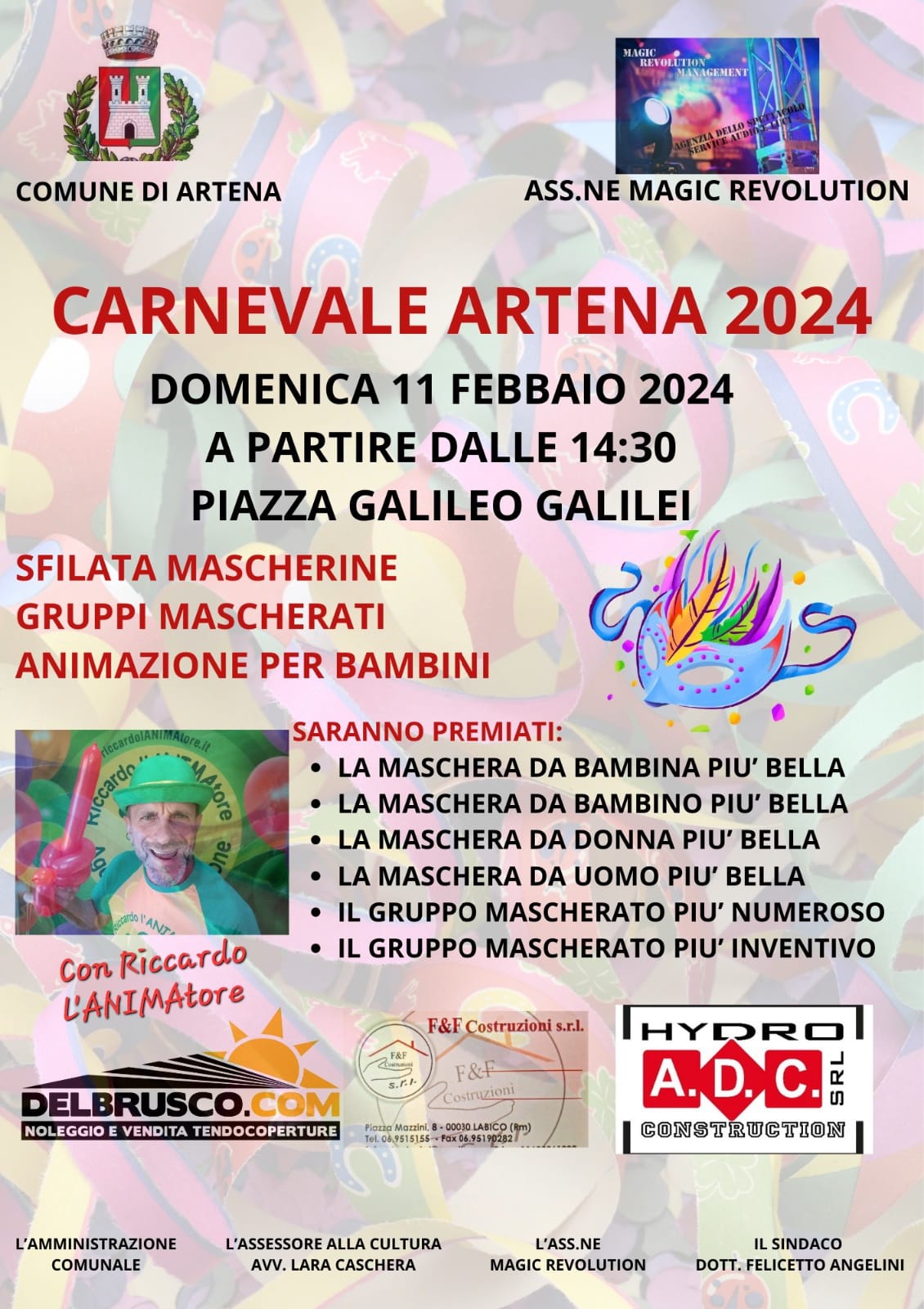 Artena: Carnevale 2024 @ Comune di Artena (RM)