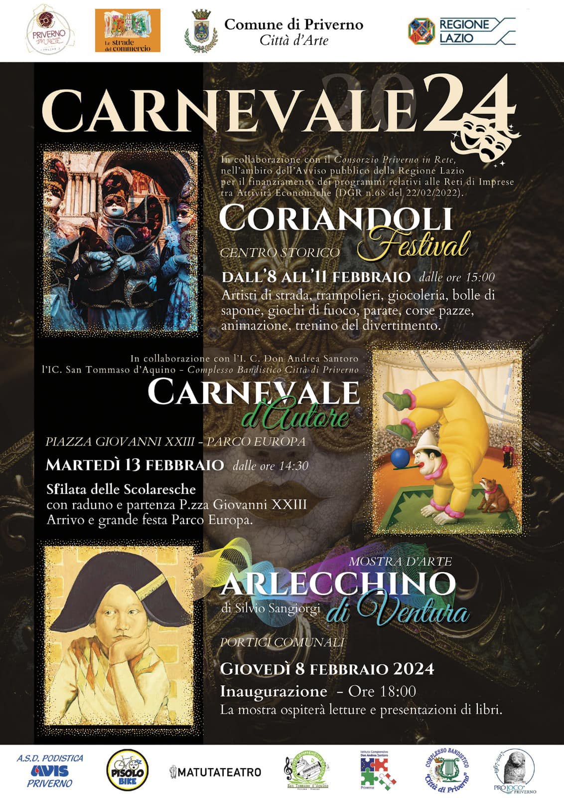 Priverno: Carnevale 2024 @ Comune di Priverno (LT)