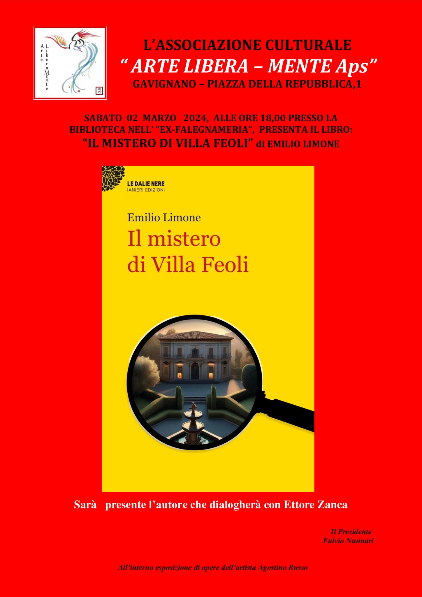 Gavignano, presentazione libro: "Il mistero di Villa Feoli" @ Gavignano
