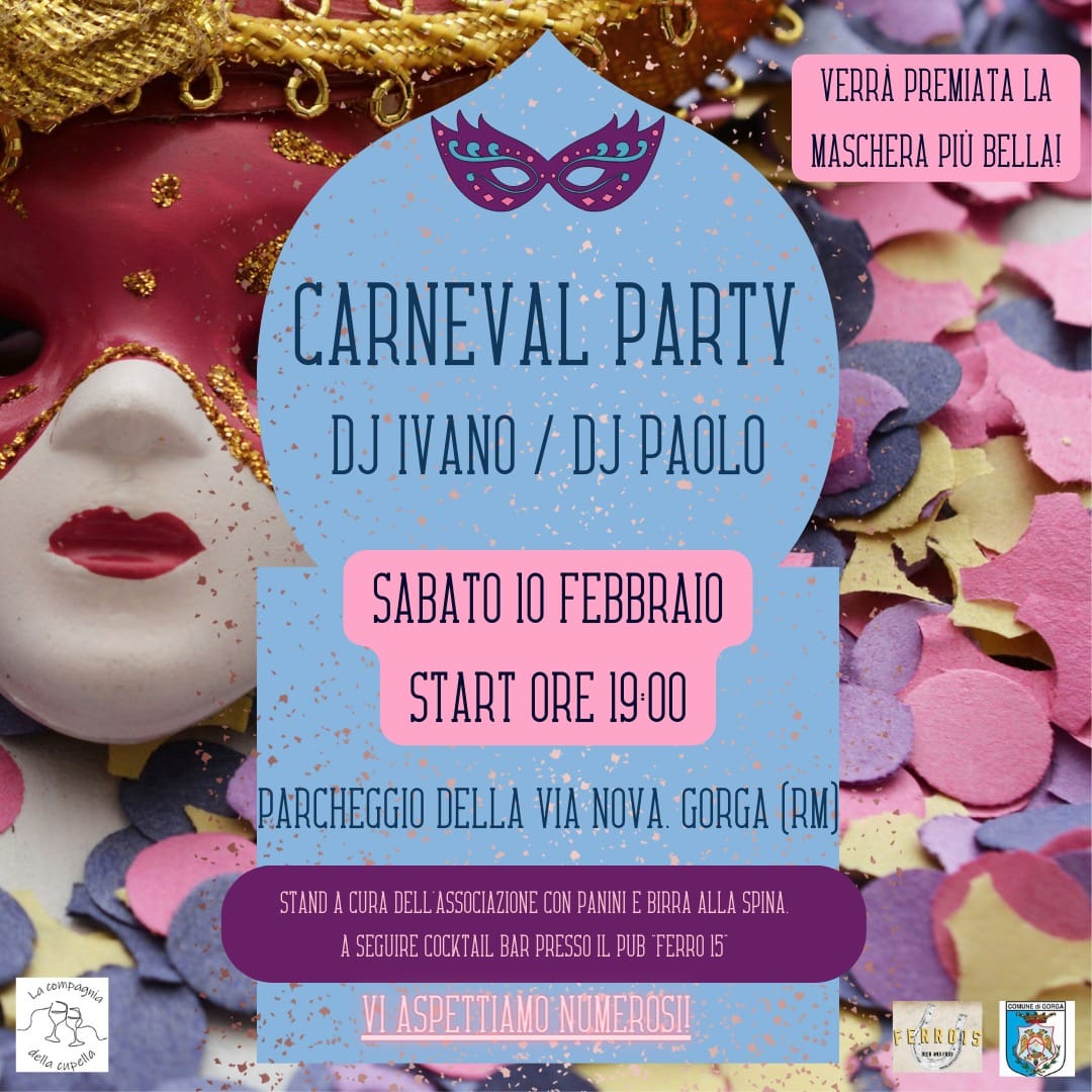 Gorga: Carneval Party @ Comune di Gorga (RM)