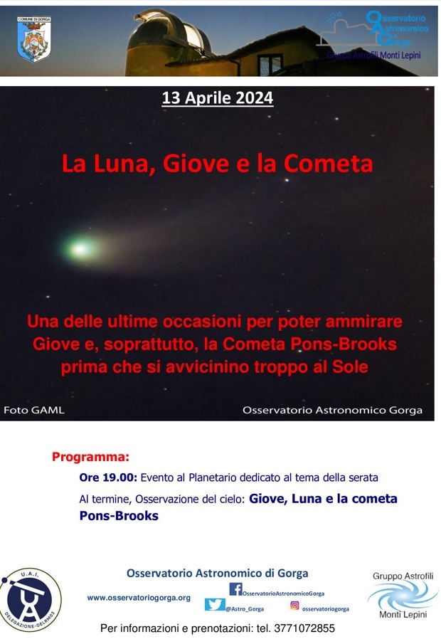 Gorga: "La Luna, Giove e la Cometa" @ Gorga