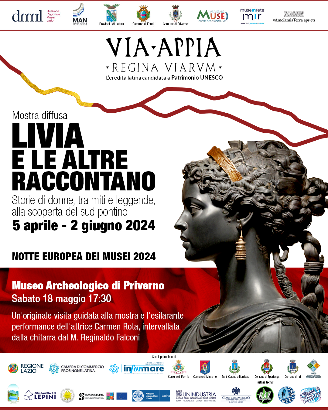 MOSTRA DIFFUSA: LIVIA E LE ALTRE RACCONTANO, 18 MAGGIO @ Museo archeologico di Priverno