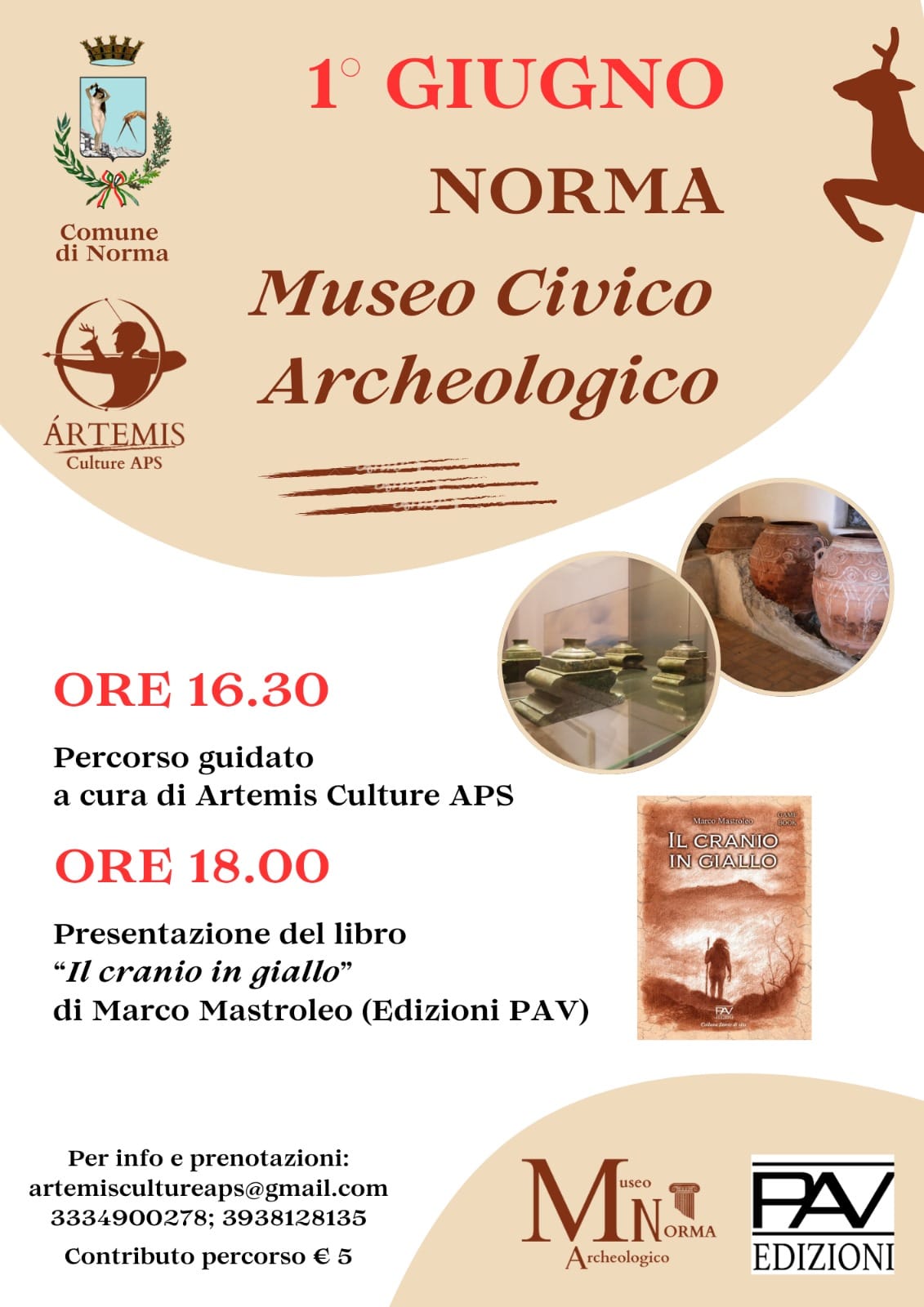 Norma: "Doppio appuntamento al Museo Civico Archeologico"